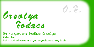 orsolya hodacs business card